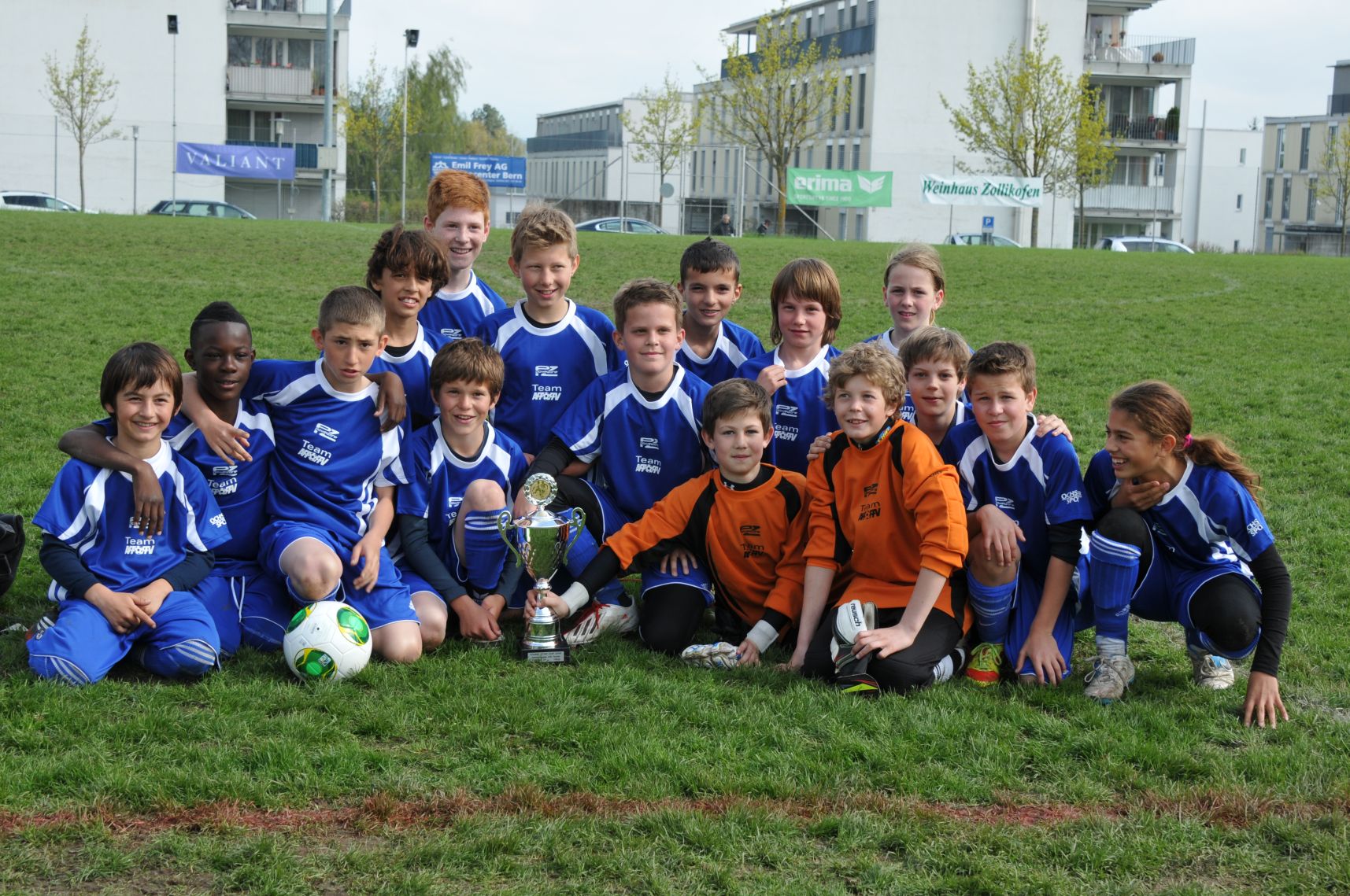 1. Platz 2013: U12 Team AFF/FFV Fribourg